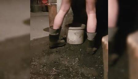 Janitor naked work