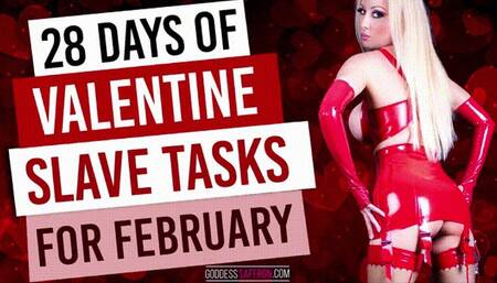 31 Days of VALENTINE slave tasks for February