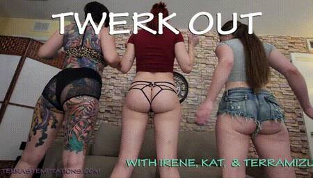 Twerk It Out - Kat Van Wylder, Irene Silver & TerraMizu - HD 720 WMV
