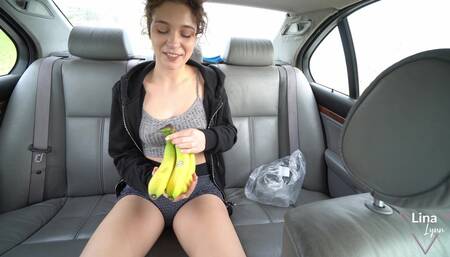 Horny through the day!! Cum in the car! (in German)