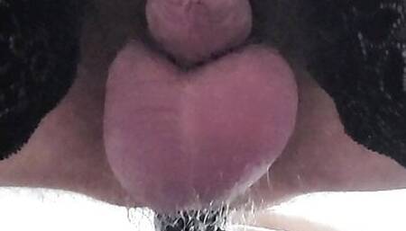 Anal dildo cum