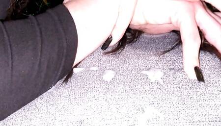Submissive Slut gets her face fucked ( extreme deepthroat )