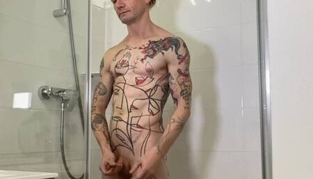 PEGGING Slut is fucked in the shower