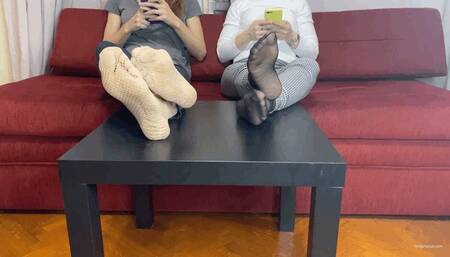 STINKY NYLON SOCKS AND FISHNETS DOUBLE IGNORED - MP4 Mobile Version