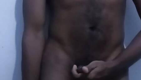 Boy masturbates on a camera using his hand