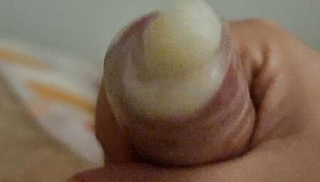 XS Penis huge Cumshot in condom
