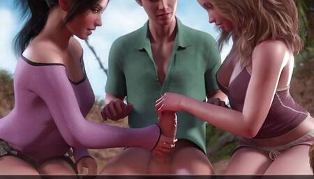 (the genesis order) - Treasure Of Nadia  - Story scenes #6 - Two Babes learning sex on the beach