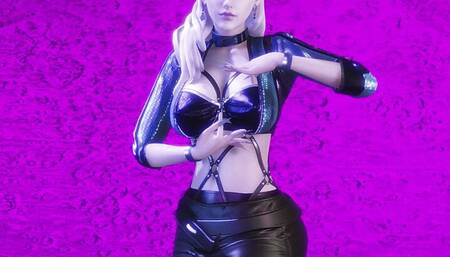 MMD CL - Tie A Cherry Evelynn Sexy Kpop Dance League of Legends KDA