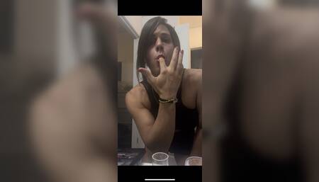 Shemale cumshot