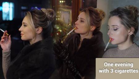 One evening with 3 cigarettes