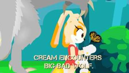 Stick Nodes Hentai: Cream Encounters the Big Bad Wolf