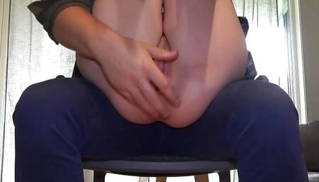 Stepdaddy loves to finger my pussy when I come home after the collegel