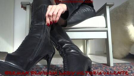 Zipper on my designer stiletto leather boots
