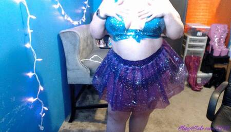 Vinyl Collection: Purple Clear Star Skirt