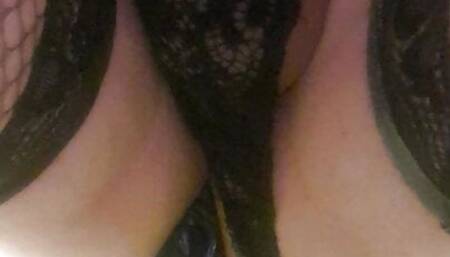 Steph love sliding up and down on the 8 inch BBC loving every inch of it