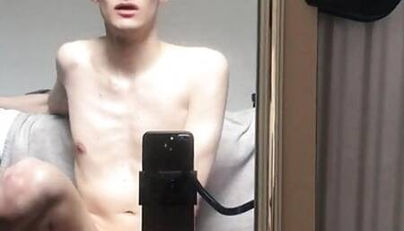 rvssiantwink boy rides dildo