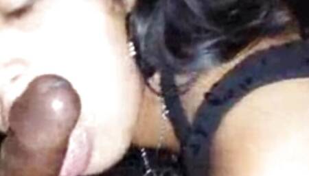 Cute girl sucking his bf cock and fucking Hard .