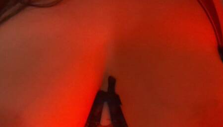 Rubbing my tits
