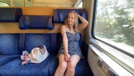 Public flashing in the train