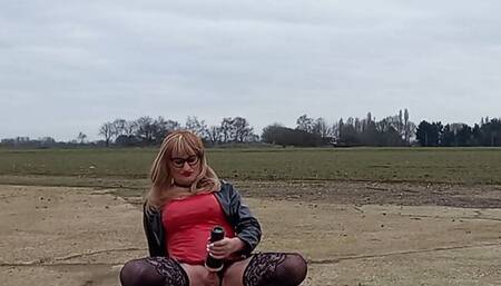 Tranny Fleshlight Masturbation Outdoors