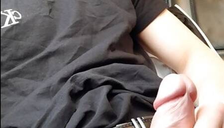 German boy cum in train (18yo)