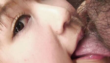 Japanese horny girl  Shiori Himemiya  moaning and cock sucking with two guys uncensored.