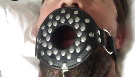 Milked at length with gag and cum swallowing