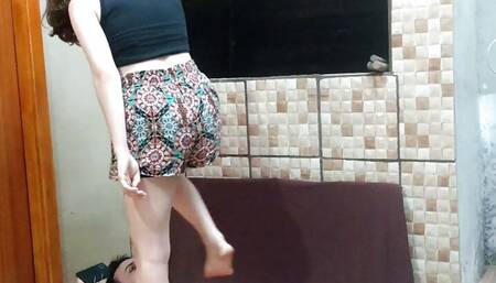 Beatriz Very Hard Trampling on Tied Slave