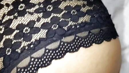 cogida con hermosas bragas negras