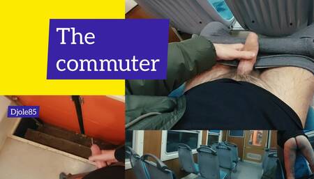 Mere commuting - public jerking, piss marking inside train & cum