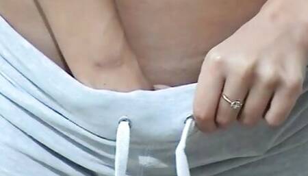 She sticks two toys up her perfect mouth