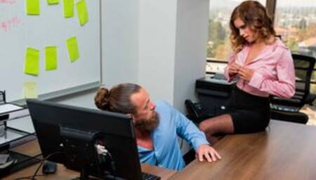 Naughty Office featuring Jesse Pony's oral clip