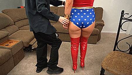 Jennifer White - Wonder Woman Becomes Super Slut - SCENE B PART 1A (HD 1080p MP4)