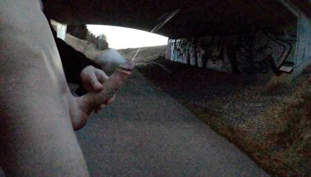 Outdoor Is My Playground! Caught jerking off outside!