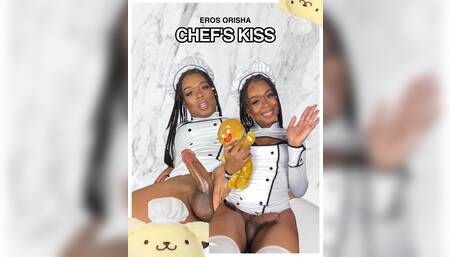 Hot Ebony TS Chef Eros Orisha Serves Her Meat