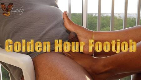 Golden Hour  Balcony Footjob