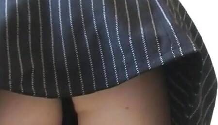 Office girl sure knows how to tease with her pink dildo