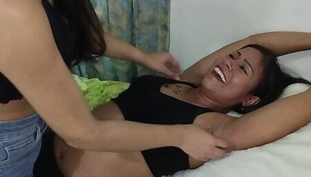 Revenge Emily just tickles France's armpits