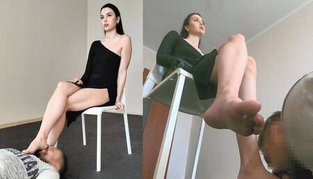 Hanna - Footstool - Mix - Part4 (footlicking part2) (720p)