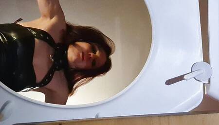 Human toilet POV pissing on you