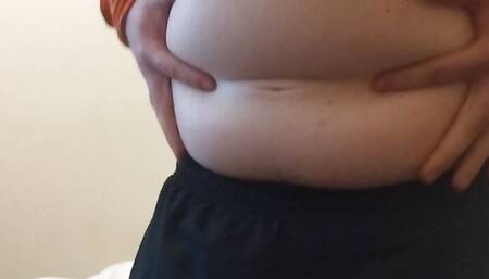 Showing off my big belly
