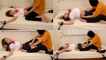 Maina Miura - HARDCORE TICKLING a jap girlfriend wearing high-school uniform with the arms and legs tightly restrained (MF TICKLING) (Maina’s TICKLING part1) TIC-238-1