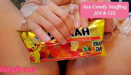 Ass Candy Stuffing JOI CEI Anal Food Play