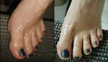 Creamy Cumshot On My Foot