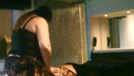 Mrs Canuckperv Fucks My Ass with a Giant Strapon In Downtown Montreal Hotel With Curtains Wide Open For All to See