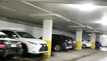 Wetting my jeans in underground parking