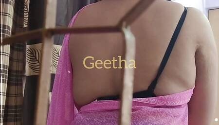 Geetha flashing to Raju with dirty talking in Telugu software homemade