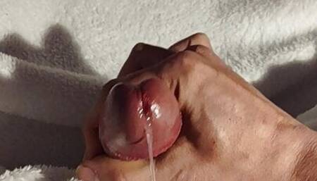 Masturbation edge with precum and many cumshots