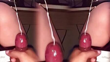 College boy jacks and shoots huge load