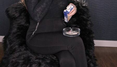 Smoking Corks in Sheer Top